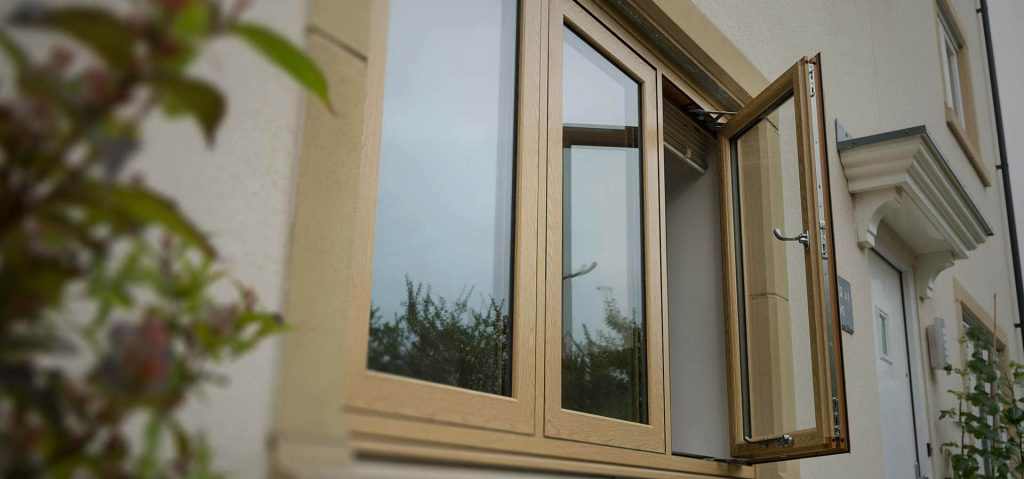 uPVC infinity window with smooth seamless weld